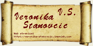 Veronika Stanovčić vizit kartica